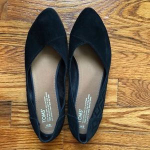 Toms black Jutti flats